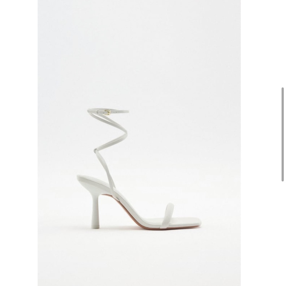 Zara Wrap High Leather Heels